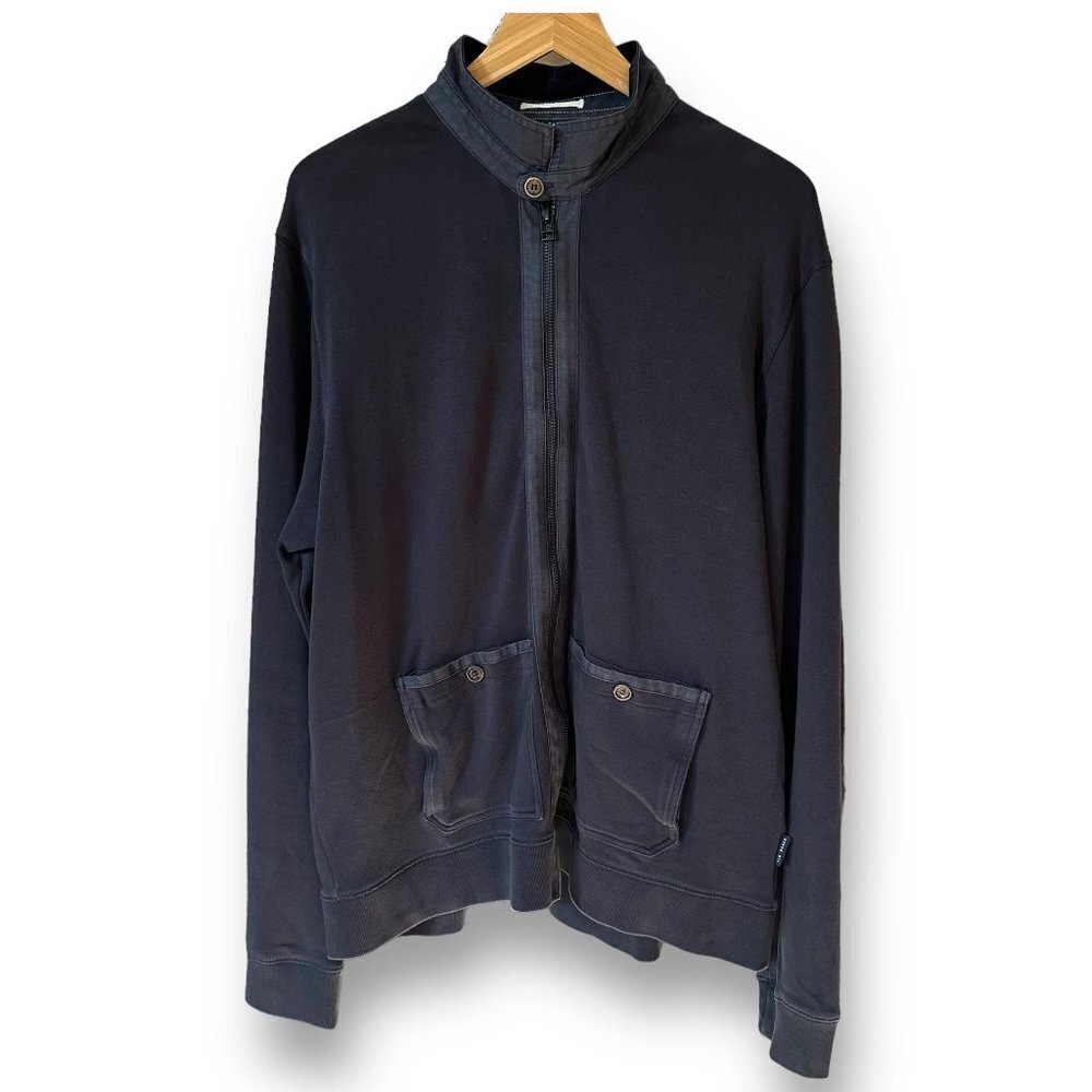 Ted Baker London Zip Up Navy Jacket Sz 6